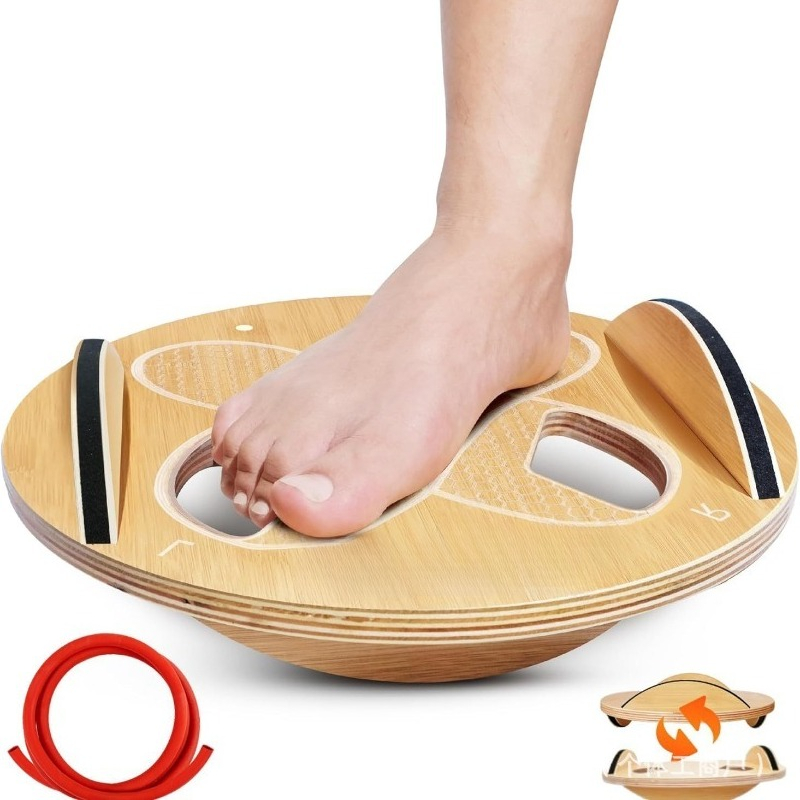 Houten fitness balansbord voor - Yoga Fitness Training recensie en prijs